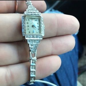 Hamilton diamond & white gold watch